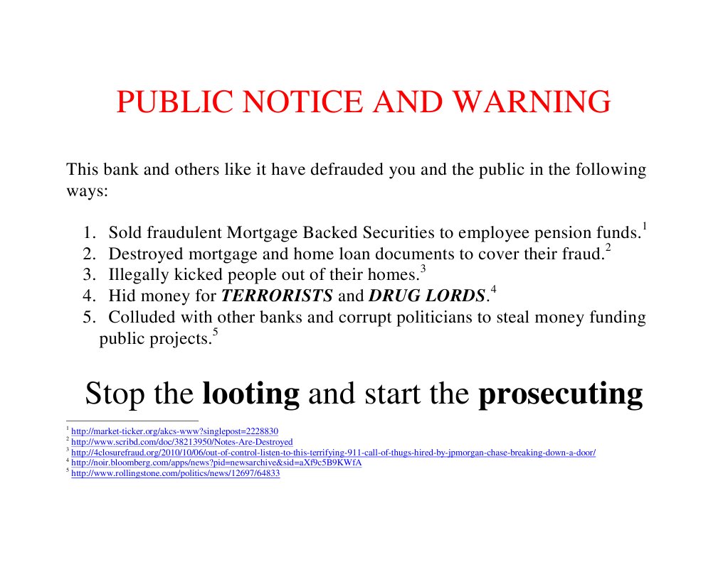 Bank Fraud Public Notice and Warning | PDF