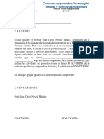 Carta de Autorización