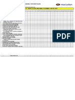 Sample Ongoing Cleaning Schedule for Shop Floor