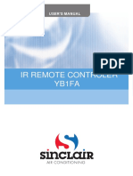 Sinclair Um Remote Controller Yb1fa 2013 Ver01 en