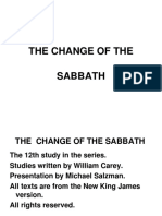 The Change of The Sabbath