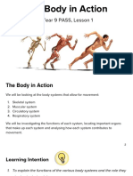 Yr 9 PASS The Body in Action Powerpoint