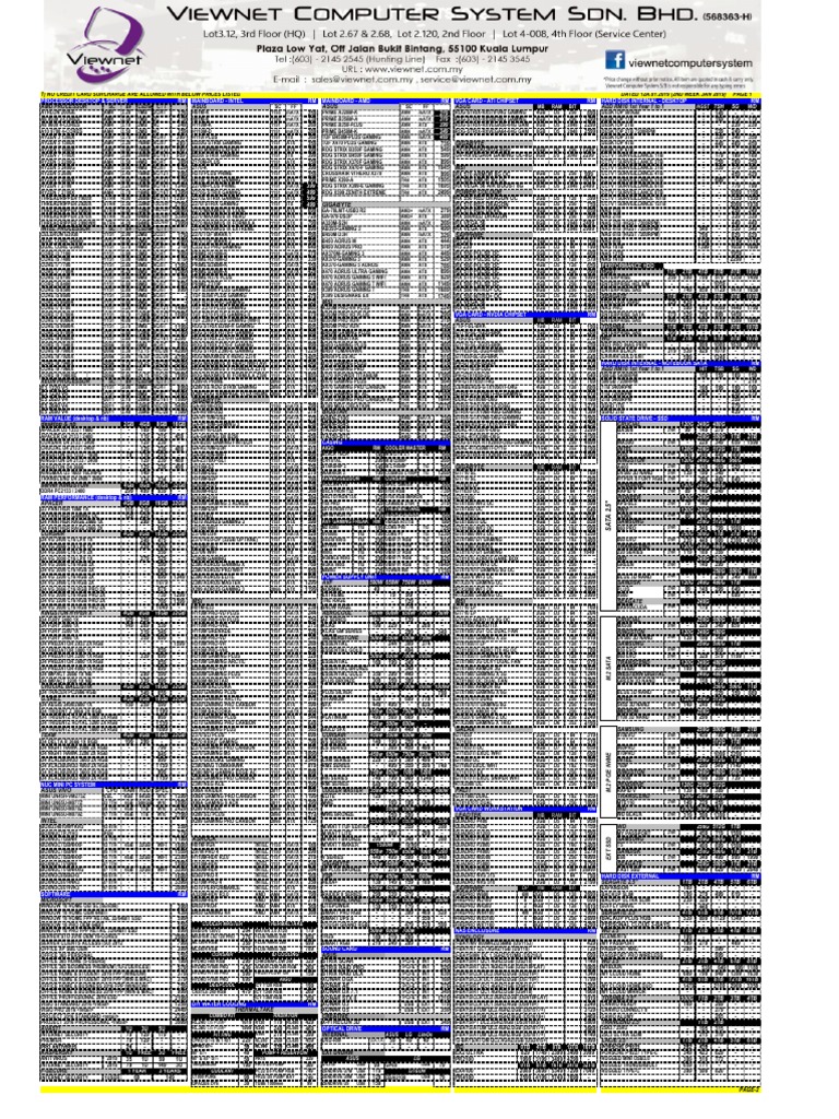 Viewnet Diy Pricelist 1 Pdf Personal Computers Electronic Engineering
