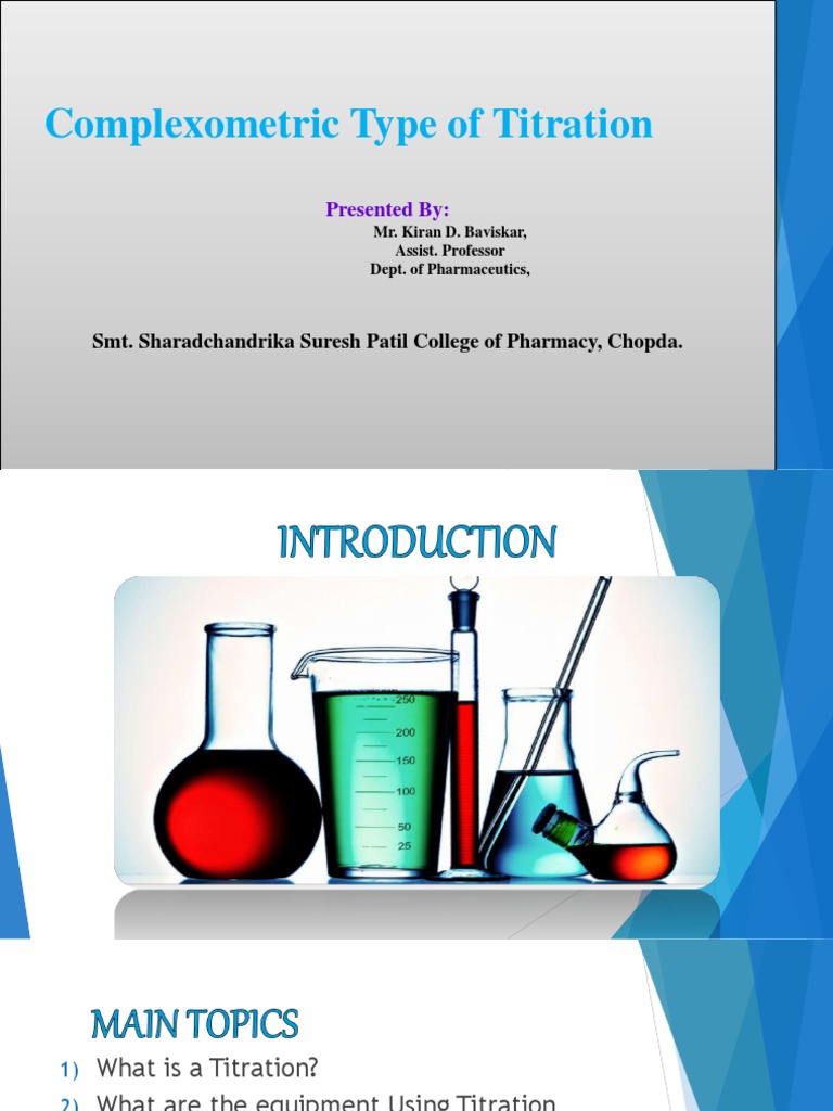 Complexometric EDTA Titration Overview | PDF | Titration | Chemistry