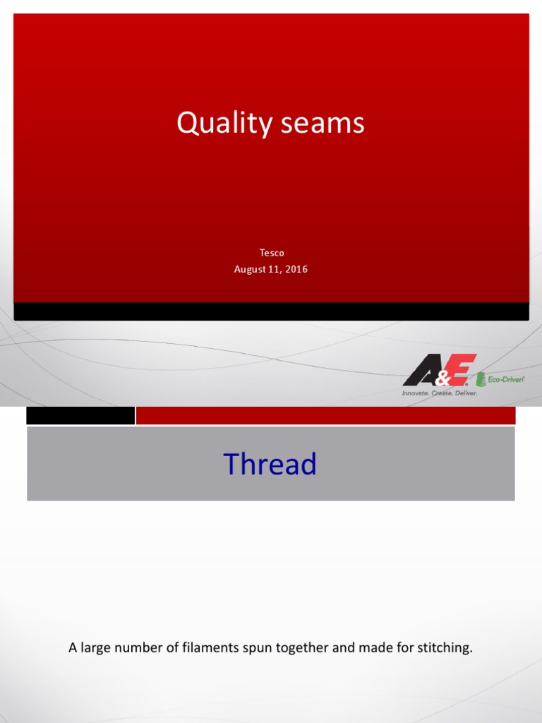 Understanding Thread Quality and Properties | PDF | Yarn | Textiles