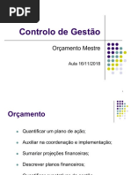 1- Orçamento Mestre