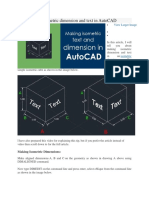 How to make isometric dimension and text in AutoCAD.docx