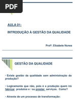 Aula 01 Evolução Da Gestao Da Qualidade