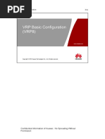 VRP Basic Configuration (VRP8)