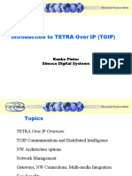 Introduction to TETRA Over IP (TOIP) Network Architecture