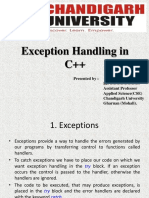 Exception Handling in C++