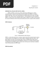DIFFERENTIAL PHASE SHFT KEYING (DPSK)