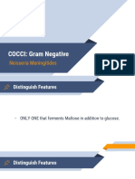 COCCI: Gram Negative: Neisseria Meningitides