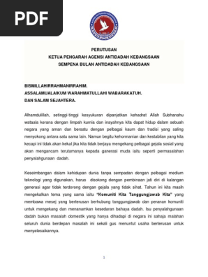 Lirik Lagu Hidup Cemerlang Tanpa Dadah Pdf