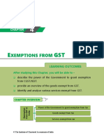 E GST: Xemptions From