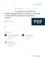 Thermodynamic Evaluation of Distillation Columns Using Exergy Loss Profiles: A Case Study On The Crude Oil Atmospheric Distillation Column