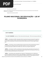 Metas do PNE - Plano Nacional de Educação