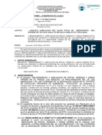 Informe Nº15 Febrero 2019 - Ampliacion de Saldo Presupuestal