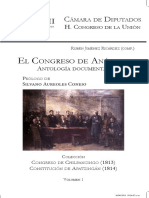 E L Congreso de Anáhuac. Antología Documental.
