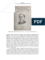 Coleccion Cvltvra Seleccion de Buenos Autores Antiguos y Modernos 1916 1923 Semblanza 848928