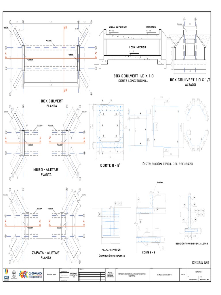 Detalles de Box Culvert 1x1 | PDF