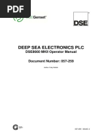 Deep Sea Electronics PLC: DSE8660 MKII Operator Manual