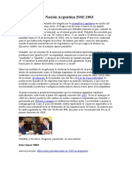 Gobierno de La Nación Argentina 2002-2003: 2 de Enero 2002 Asamblea Legislativa