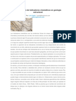 Identificación de Indicadores Cinemáticos en Geología Estructural PDF