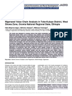 Nigerseed Value Chain Analysis in Toke-Kutaye District, West Showa Zone, Oromia National Regional State, Ethiopia