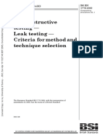 En 1779 Non-Destructive Testing - Leak Testing - Criteria For Method and Technique Selection PDF