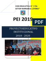 Ediciones Previas  Proyecto Educativo Institucional PEI  2019  - I.E. N° 1156 -JSBL - Ccesa007
