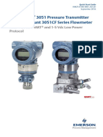 Quick Start Guide Rosemount 3051 Pressure Transmitter 3051cf Series Flowmeter 4 20 Ma Hart 1 5 VDC Low Power Protocol en 73992