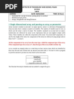 LAB - 04 (Arrays, Passing Arrays, Multi-Dimensional Arrays, Strings, StringBuffer, StringTokenizer) PDF