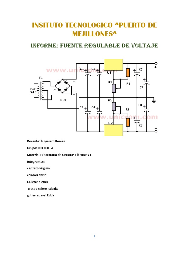 fuente-regulable-de-voltaje-resumen-pdf-electr-nica-electricidad