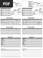 Rifts Character Sheet Fillable PDF | PDF | Doctor Of Medicine | Nature