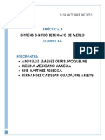 Practica 4 Sintesis 3-Nitro Benzoato de