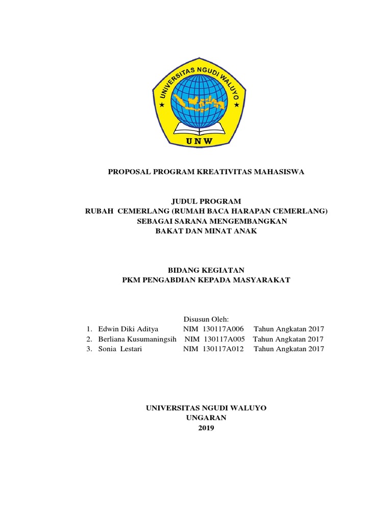 Pkm Pengabdian Masyarakat Rubah Cemerlang Revisi Fiks Docx
