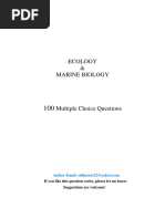 EcologyMCQs Questions
