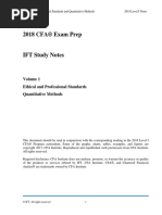 Level I Volume 1 2018 IFT Notes PDF