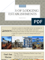 Kinds of Lodging Establishments