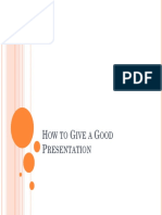 HOW TO GIVE A GOOD PRESENTATION.pdf
