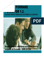 Training FORMARE Training FORMARE Formator 1.2. Formator 1.2