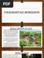 Paisagistas modernos