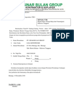Surat Pengajuan p2k3 PT Kci PDF