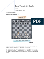 Defensa Siciliana Variante Alapin, PDF, Juegos tradicionales