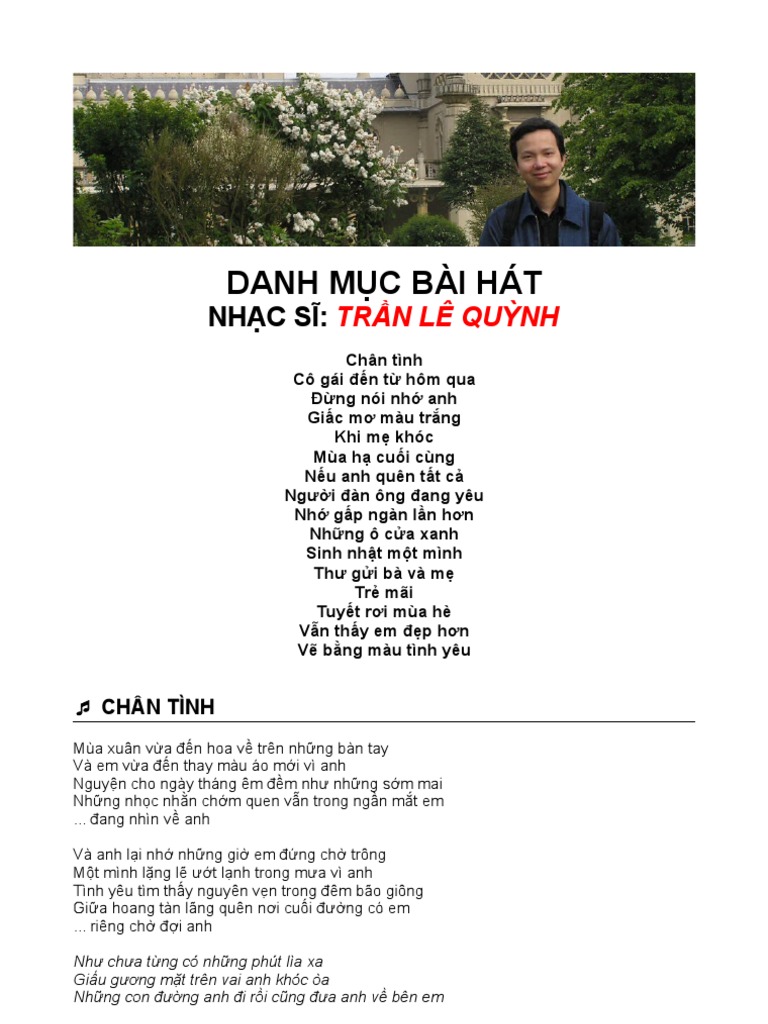 Những câu chuyện phía sau các ca khúc Trần Lê Quỳnh