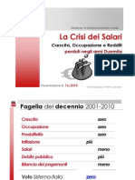 IRES Cgil - Slide - Salari in Italia - 2000-2010