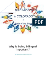 English Learners in Colorado: State of The State 2010