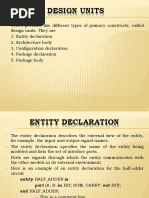VHDL Design Units