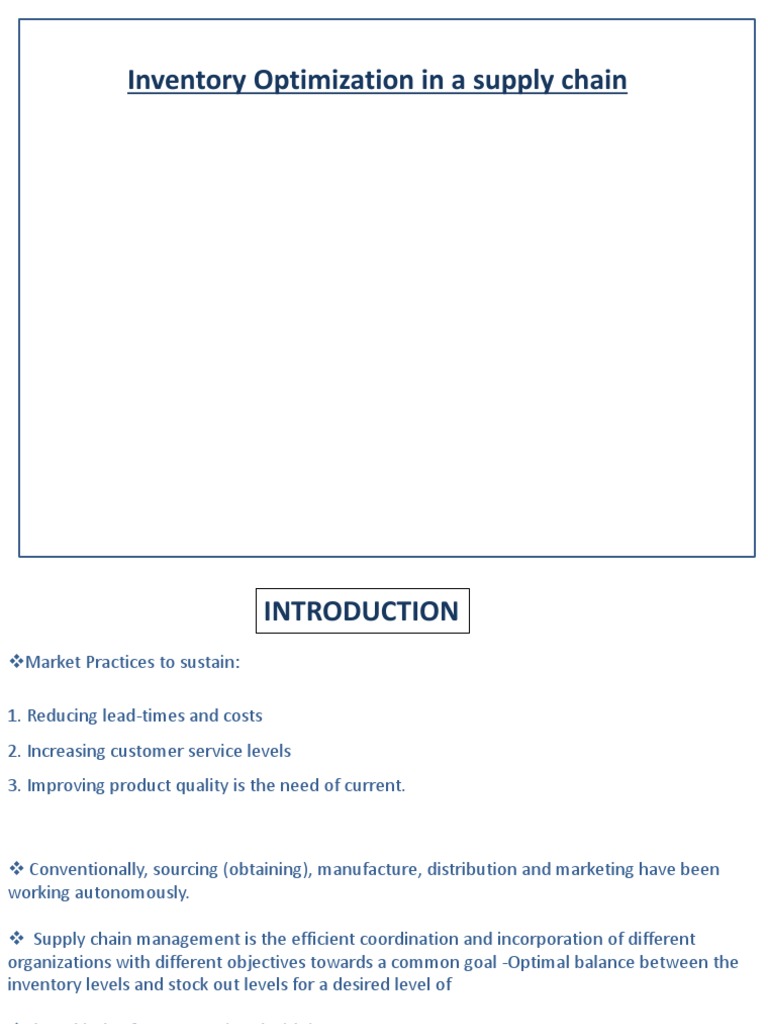 Optimizing Inventory with Genetic Algorithms | PDF | Inventory ...